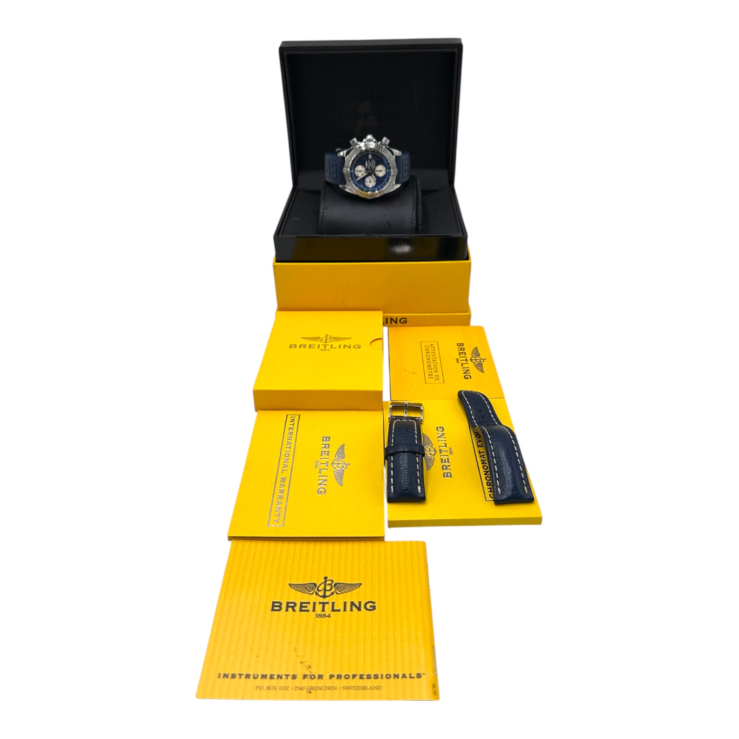Breitling Chronomat Evolution Blue Dia Ref: A13356